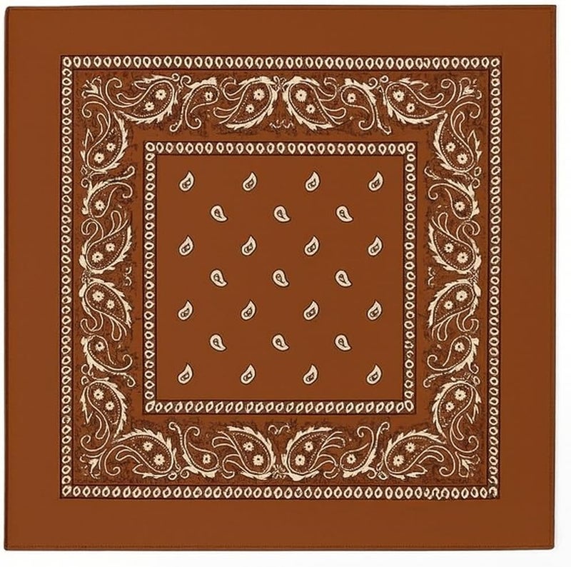 SUNRIBE 3 Pack Paisley Bandanas – 100% Cotton Square 21x21 Head Wrap, Headband, Face Cover, Neck Scarf for Men & Women - Image 1